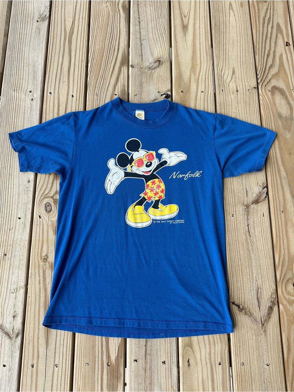 Vintage Velva Sheen USA Made Mickey Mouse Graphic Shirt